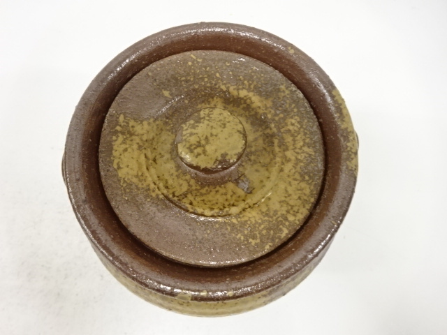  備前焼　木村友敬造　耳付水指